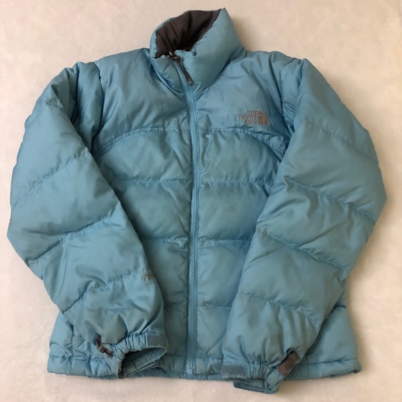 women's light blue north face jacket